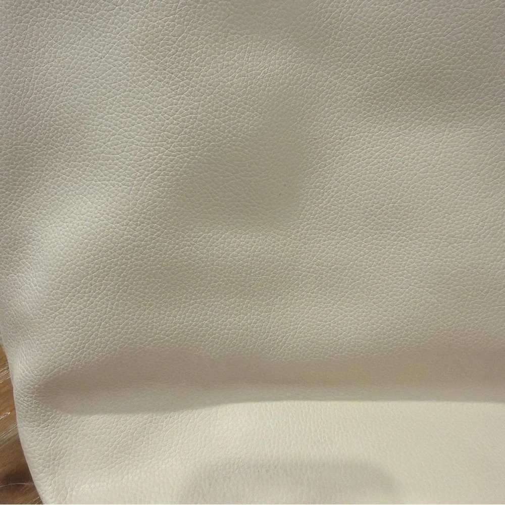 Coach Thea Leather Tote Chalk Pebbled Carryall Purse Everyday Shoulder Bag